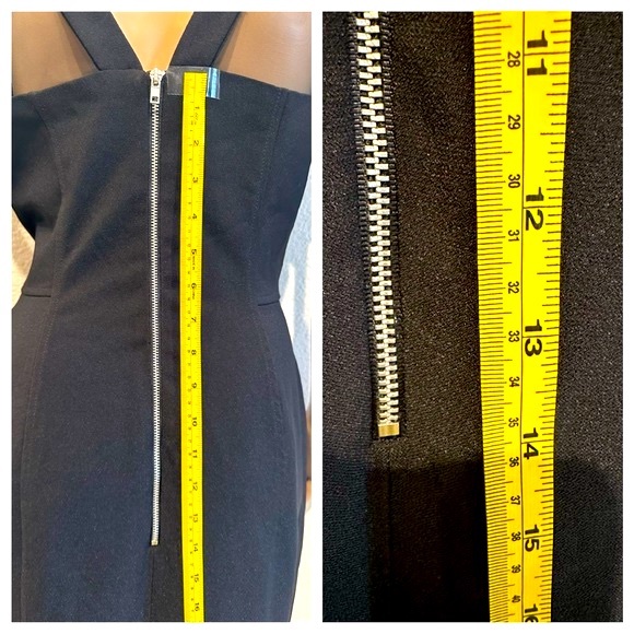 NWT Maggy London cocktail Dress, Illusion Round Neck Cap Sleeve Sheath Size 10 - Picture 10 of 14